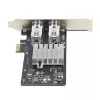 „StarTech.com“ 2 prievadų GbE SFP tinklo plokštė, PCIe 2.0 x1, Intel I350-AM2 2x 1GbE valdiklis, 1000BASE vario/šviesolaidžio, dviejų prievadų gigabito Ethernet NIC, skirta staliniams kompiuteriams/serveriams