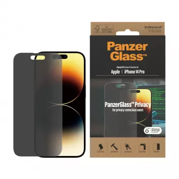 Privatumo ekrano apsauga PanzerGlass Apple iPhone 14 Pro, atspari įbrėžimams ir smūgiams