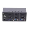 StarTech.com 2 prievadų dviejų monitorių DisplayPort KVM jungiklis, 4K 60Hz, 2x USB 5Gbps šakotuvas, 2x USB 2.0 HID prievadai, perjungimas klavišais ir mygtuku, TAA atitiktis, ESD 3 lygio apsauga