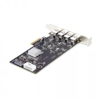 StarTech.com 4 prievadų USB PCIe kortelė, USB 3.2 5Gbps, PCI Express išplėtimo kortelė su 4 nepriklausomais USB valdikliais, 4x USB-A prievadai, Windows/macOS/Linux