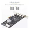 StarTech.com 4 prievadų USB PCIe kortelė, USB 3.2 5Gbps, PCI Express išplėtimo kortelė su 4 nepriklausomais USB valdikliais, 4x USB-A prievadai, Windows/macOS/Linux