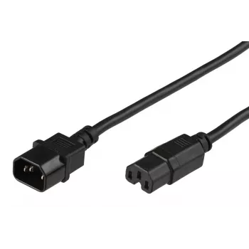 Microconnect PE011415 maitinimo laidas, juodas, 1,5 m, C14 kištukas – C15 jungtis