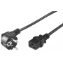 MicroConnect PE07719005 maitinimo laidas juodas 0,5 m CEE7/7 C19 mova