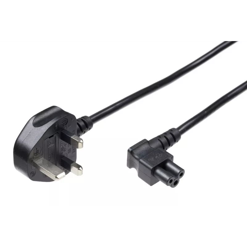 MicroConnect PE090818A maitinimo laidas 1,8 m, juodas, G tipo kištukas, C5 jungtis