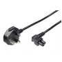 MicroConnect PE090818A maitinimo laidas 1,8 m, juodas, G tipo kištukas, C5 jungtis