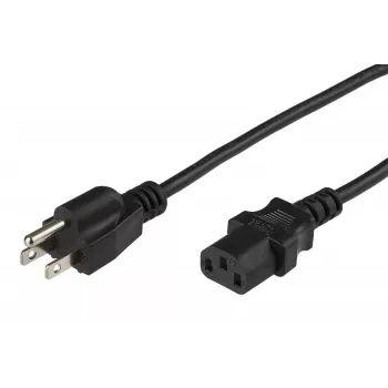 MicroConnect PE110440SJT-IT maitinimo laidas, 4 m, NEMA 5-15P – C13, juodas
