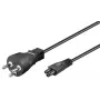 Microconnect PE120805 maitinimo laidas, juodas, 0,5 m, kištukas K tipas, C5 jungtis