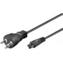 MicroConnect PE120810 maitinimo laidas 1 m, juodas, K tipo kištukas, C5 jungtis