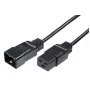 MicroConnect PE141510 maitinimo ilginimo laidas 1 m C20/C19 juodas