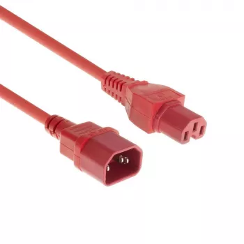 Microconnect PE1415R18 maitinimo laidas raudonas 1,8 m C14 kištukas C15 lizdas