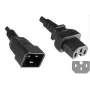 Microconnect PE152018 maitinimo laidas 1,8 m C20 kištukas C15 kištukas juodas