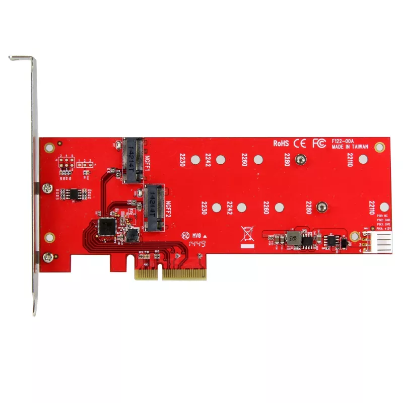 StarTech.com 2x M.2 SATA SSD valdiklio plokštė - PCIe