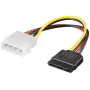 Microconnect PI01082 PC Y maitinimo kabelis, 4 kontaktų į SATA 15 kontaktų, 0,2 m