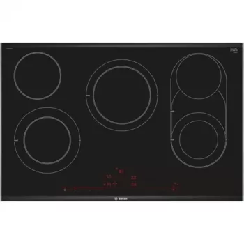 Bosch Serie 8 PKM875DP1D kaitlentė, juoda, nerūdijantis plienas, įmontuojama, keraminė, 5 zonų