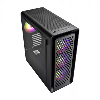 Korpusas FSP CUT593P Full Tower, juodas, ARGB