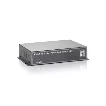 LevelOne Fast Ethernet maitinimo skirstytuvas per PoE, 12V DC išėjimas