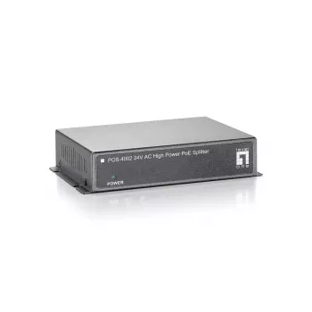 LevelOne Fast Ethernet aukštos galios PoE skirstytuvas, 24V AC išėjimas
