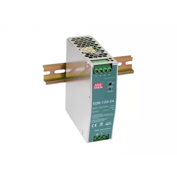 LevelOne 48V DC pramoninis maitinimo šaltinis, 120W, DIN bėgelis, PoE paruoštas