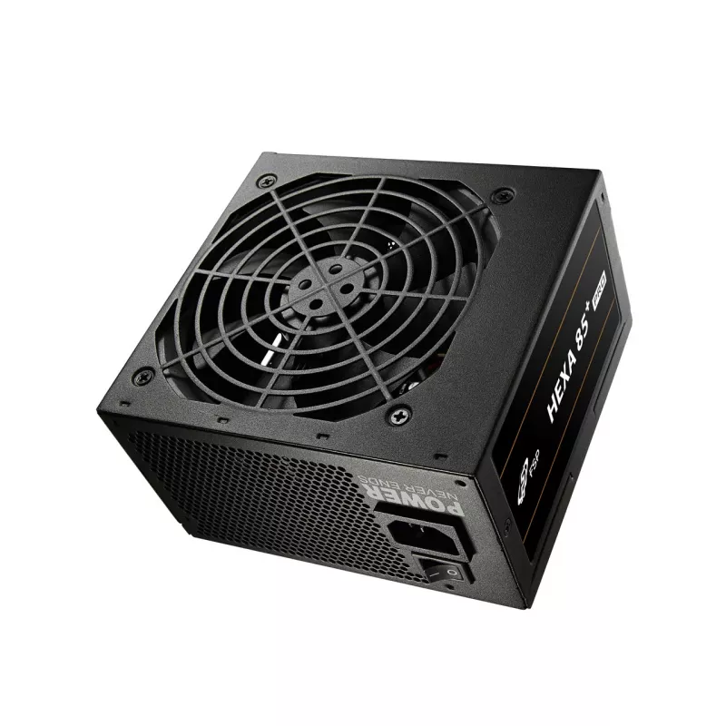 FSP HEXA 85+ PRO 350W maitinimo blokas ATX ATX2.5 juodas, 350 W, 100-240 V, 50-60 Hz, 5-2 A, aktyvus, 85 W