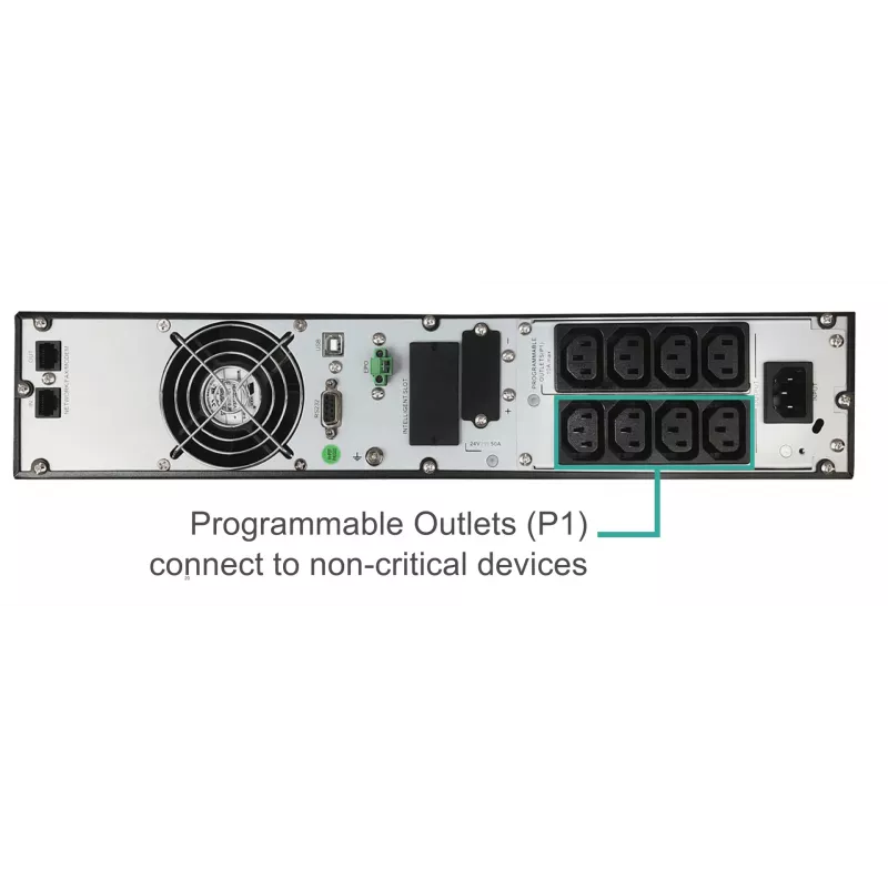 FSP Clippers RT 2K nepertraukiamo maitinimo šaltinis (UPS) Dvigubos konversijos (Online) 2 kVA 2000 W