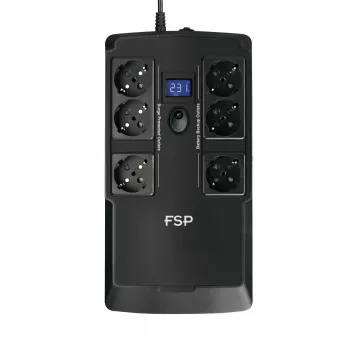 FSP NanoFit 600 nepertraukiamo maitinimo šaltinis (UPS) 0.6 kVA / 360 W, 6 lizdų
