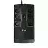 FSP NanoFit 600 nepertraukiamo maitinimo šaltinis (UPS) 0.6 kVA / 360 W, 6 lizdų