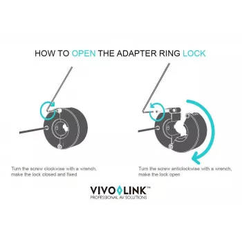 Vivolink PROADRING13S HDMI adapterio žiedas iš aliuminio