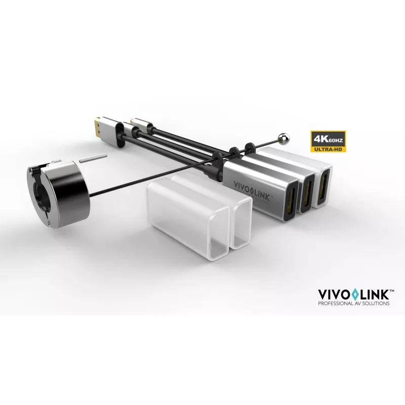 Vivolink PROADRING7S vaizdo adapterio žiedas DisplayPort + Mini DisplayPort + USB Type-C į 3 x HDMI