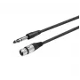 Audio kabelis Vivolink PROAUDXLRFJACKS1 1m XLR moteriškas 6,35mm vyriškas juodas