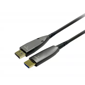 VivoLink PRODPHDMIOP40 aktyvus optinis vaizdo kabelio adapteris 20 m DisplayPort → HDMI 2.0 juodas