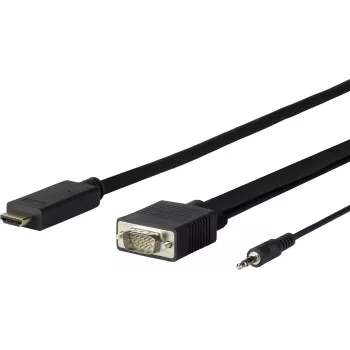 Vivolink PROHDMIVGA1 vaizdo kabelio adapteris 1 m HDMI A tipo (standartinis) VGA (D-Sub) juodas