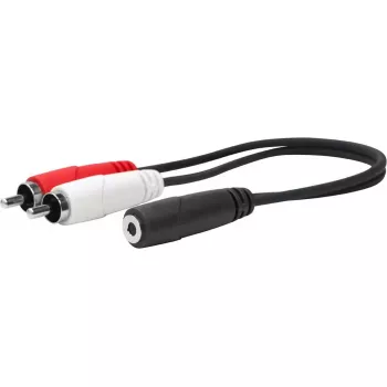 Vivolink PROMJFRCAM0.2 garso kabelis 0,2 m 3,5 mm 2 x RCA juodas