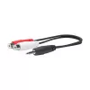 Vivolink PROMJMRCAF0.2 garso kabelis 0,2 m 2 x RCA 3,5 mm juodas