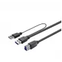 Vivolink PROUSB3AB5C-DUAL USB laidas 5 m USB A USB B juodas