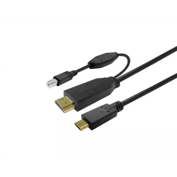 Vivolink PROUSBCHDMIUSBB7.5 USB laidas USB 3.2 Gen 1 (3.1 Gen 1) 7,5 m USB C juodas