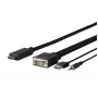 Vivolink PROVGAHDMI3 kabelio adapteris 3 m HDMI VGA (D-Sub) + 3,5 mm + USB Type-A juodas