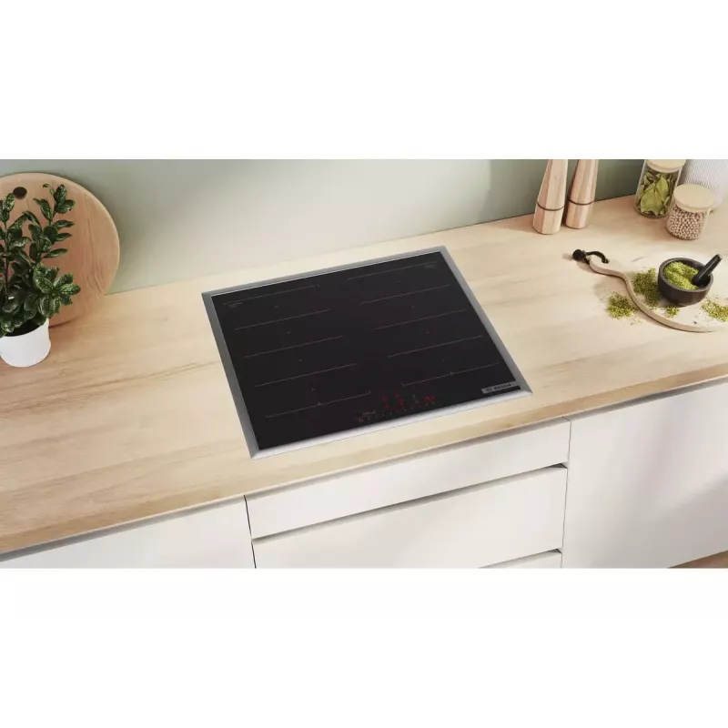 Bosch Serie 6 PXX645HC1E kaitlentė juoda įmontuojama 60 cm indukcinė 4 zonos