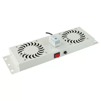 Stovo aksesuaras Lanview RAF115WH-UK 1U 2 ventiliatoriai Baltas