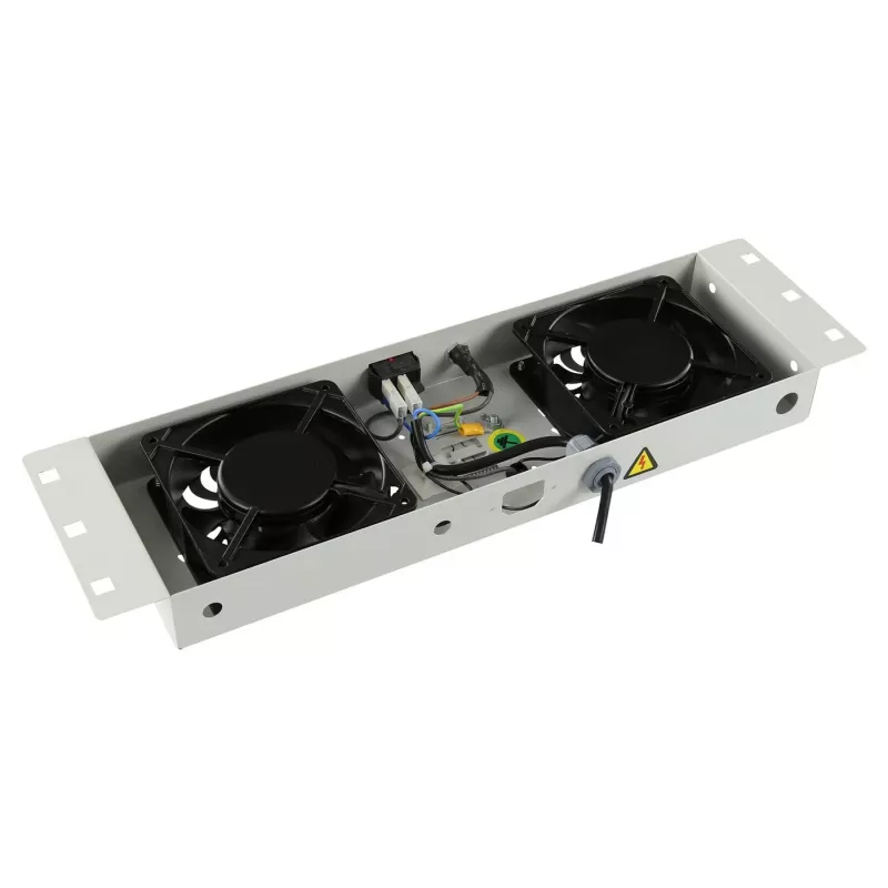 Stovo aksesuaras Lanview RAF115WH-UK 1U 2 ventiliatoriai Baltas