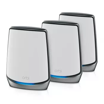 NETGEAR Orbi RBK853 AX6000 WiFi 6 Mesh sistema, trijų juostų (2,4 GHz / 5 GHz / 5 GHz), pilka