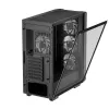 PC korpusas DeepCool CC560 V2 Midi Tower juodas - ATX/microATX, grūdintas stiklas, RGB priekis, 360mm priekinis radiatorius, 370mm GPU