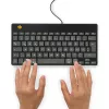 Ergonominė klaviatūra R-Go Tools Compact Break, kompaktiška su pertraukų programine įranga, QWERTZ (DE), laidinė, juoda