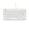 R-Go Tools ergonominė klaviatūra R-Go Compact Break, kompaktiška klaviatūra su pertraukų programine įranga, QWERTZ (DE), laidinė, balta