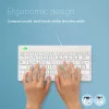 R-Go Tools ergonominė klaviatūra R-Go Compact Break, kompaktiška klaviatūra su pertraukų programine įranga, QWERTZ (DE), laidinė, balta