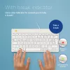 R-Go Tools ergonominė klaviatūra R-Go Compact Break, kompaktiška klaviatūra su pertraukų programine įranga, QWERTZ (DE), laidinė, balta