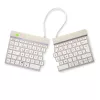 Ergonominė klaviatūra R-Go Tools Split Break su pertraukų programine įranga, išskirta klaviatūra, QWERTZ (DE), Bluetooth, balta
