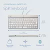 Ergonominė klaviatūra R-Go Tools Split Break su pertraukų programine įranga, išskirta klaviatūra, QWERTZ (DE), Bluetooth, balta
