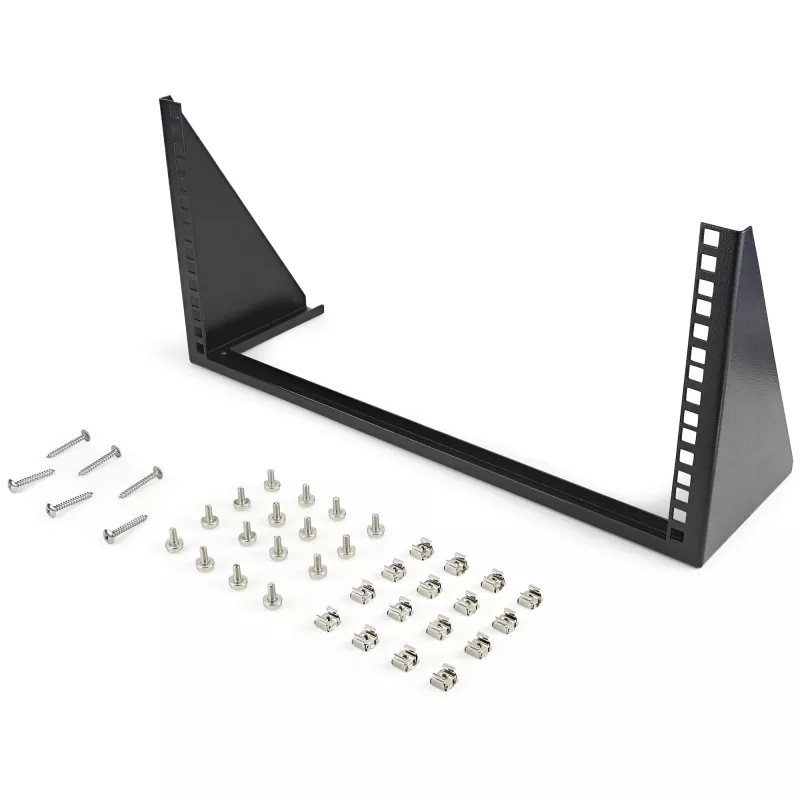 StarTech.com 5U vertikalus sieninis stovas – 19 colių žemo profilio atvira sieninė tvirtinimo juosta – tinklo/serverių/duomenų/AV/IT/patch panel/ryšių/kompiuterių įrangai – su veržlėmis/varžtais