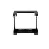 StarTech.com RK812WALLO 8U 19 colių sieninis tinklo stovas - 12 colių gylio 2 stulpų atviras rėmas serverio patalpai, duomenų/AV/IT/kompiuterinei įrangai, skydams su narvelinėmis veržlėmis ir varžtais, talpa 135 svarai, juodas