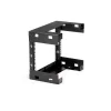 StarTech.com RK812WALLO 8U 19 colių sieninis tinklo stovas - 12 colių gylio 2 stulpų atviras rėmas serverio patalpai, duomenų/AV/IT/kompiuterinei įrangai, skydams su narvelinėmis veržlėmis ir varžtais, talpa 135 svarai, juodas